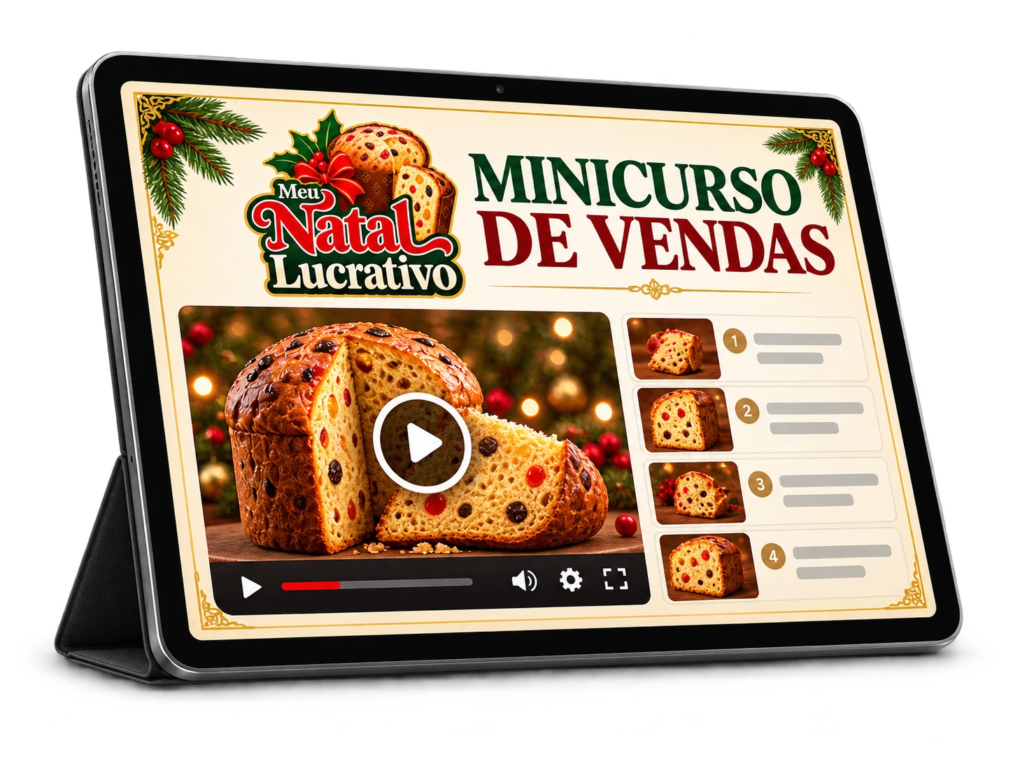 Mockup do minicurso de vendas